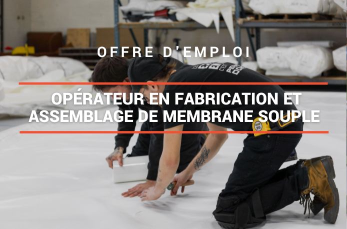 Opérateur en fabrication et assemblage de membrane souple