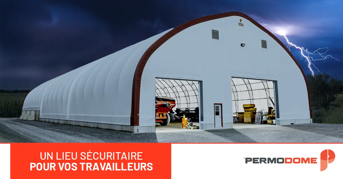 bâtiment industriel, bâtiment agricole, sécurité au travail, structure Permodome, protection climatique, isolation thermique, bâtiment commercial, structure sécuritaire, bâtiment en acier, construction durable,