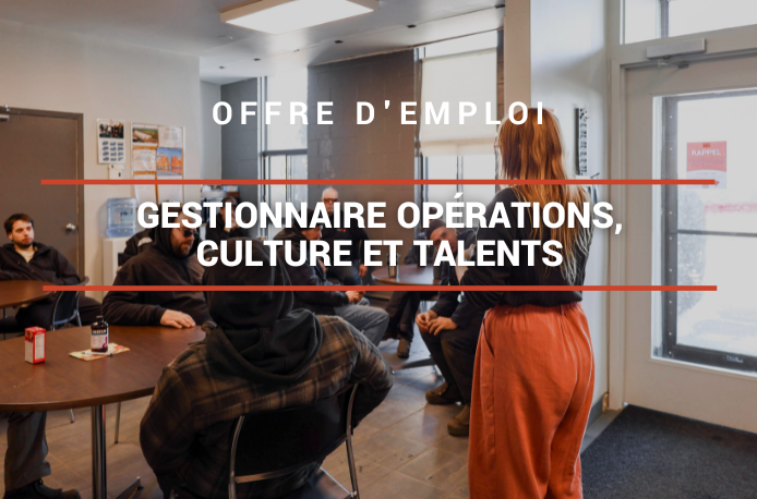 Gestionnaire opérations, culture et talents