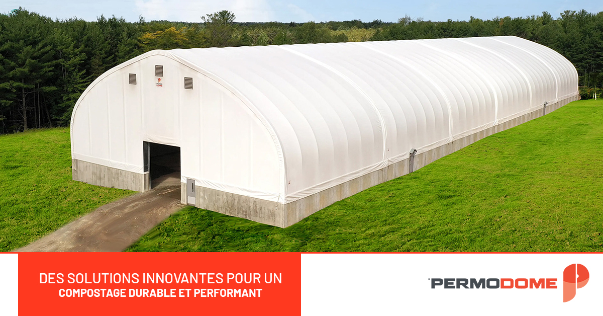Image principale qui montre un batiment modulaire fait par Permodome, parfait pour le compostage.
