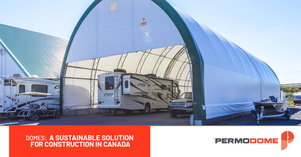 Main image showing a dome built by Permodome as a sustainable solution.