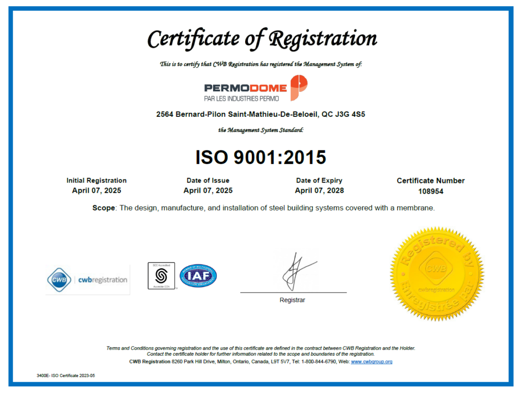 ISO9001 certificate