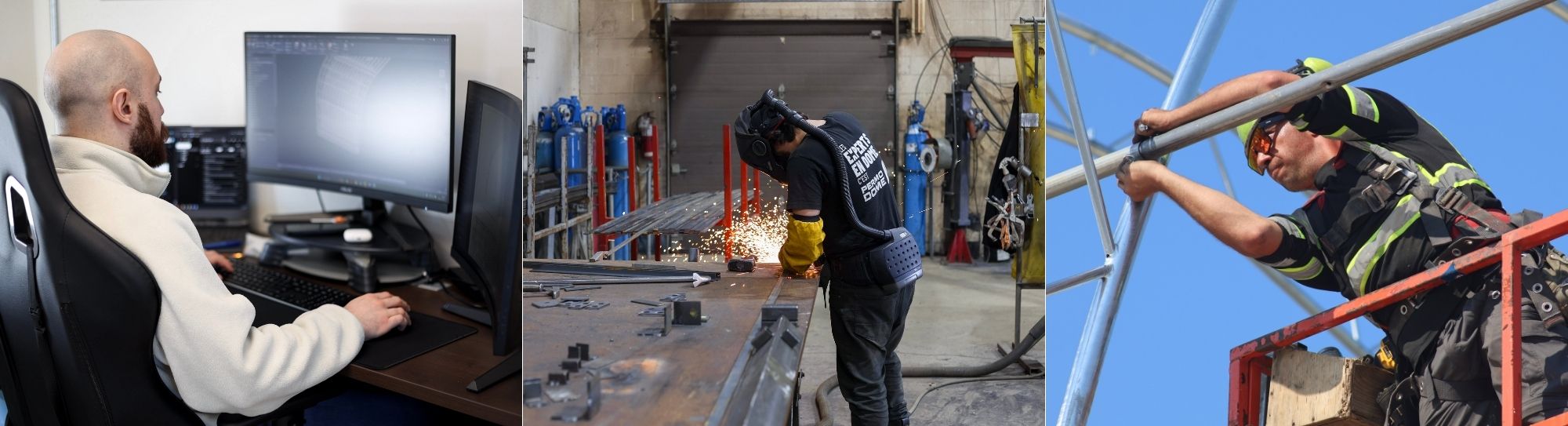Conception, fabrication et installation