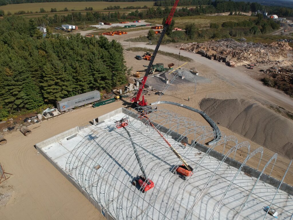 Installation d'un dôme