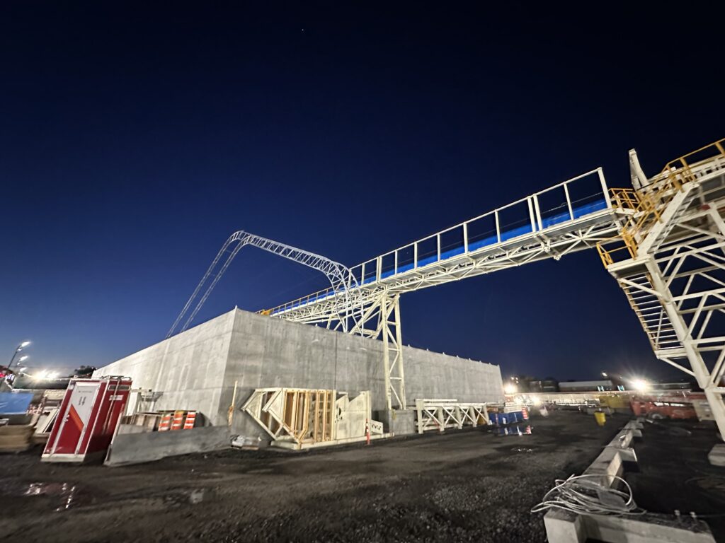 Construction du dôme de nuit